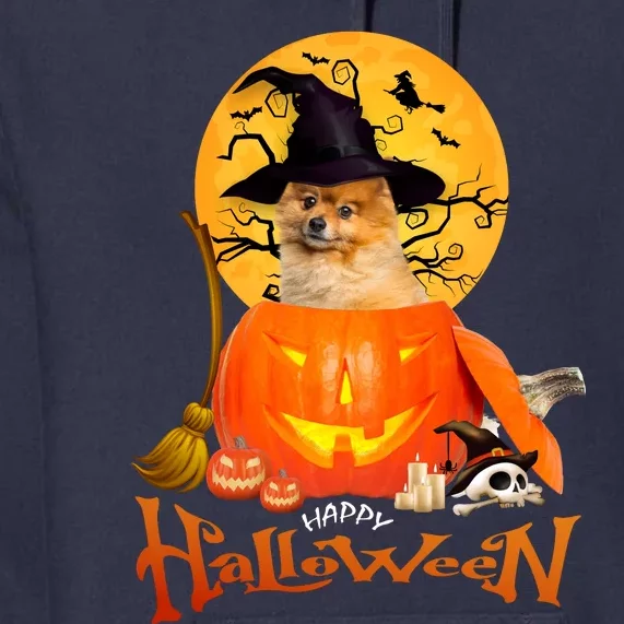 Funny Pomeranian Spooky Halloween Premium Hoodie