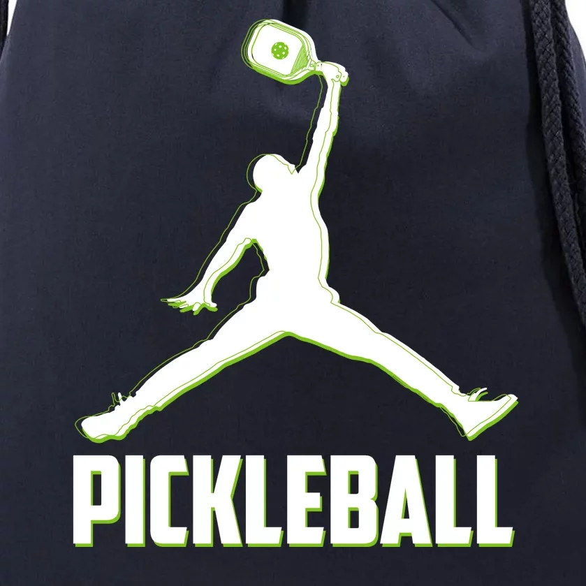 Funny Pickleball Sports Logo Drawstring Bag