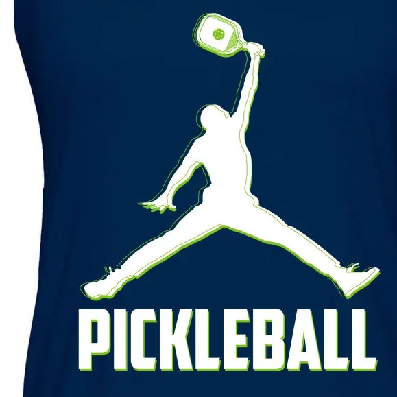 Funny Pickleball Sports Logo Ladies Essential Flowy Tank