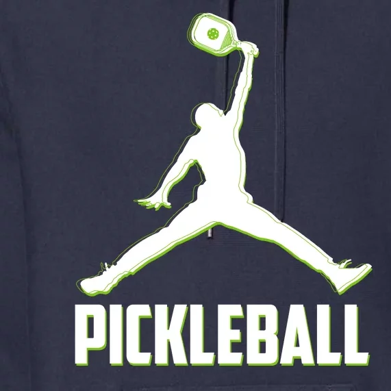 Funny Pickleball Sports Logo Premium Hoodie