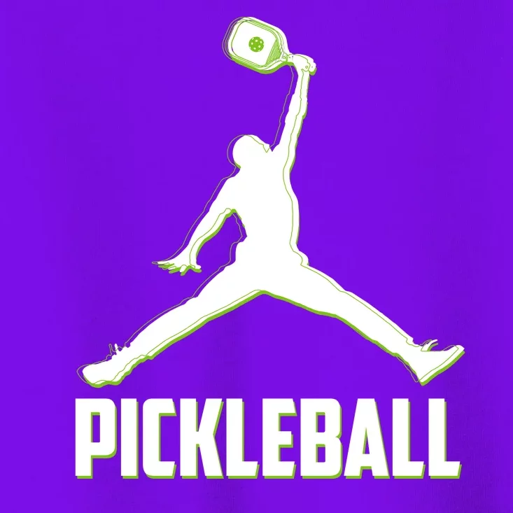 Funny Pickleball Sports Logo Toddler T-Shirt