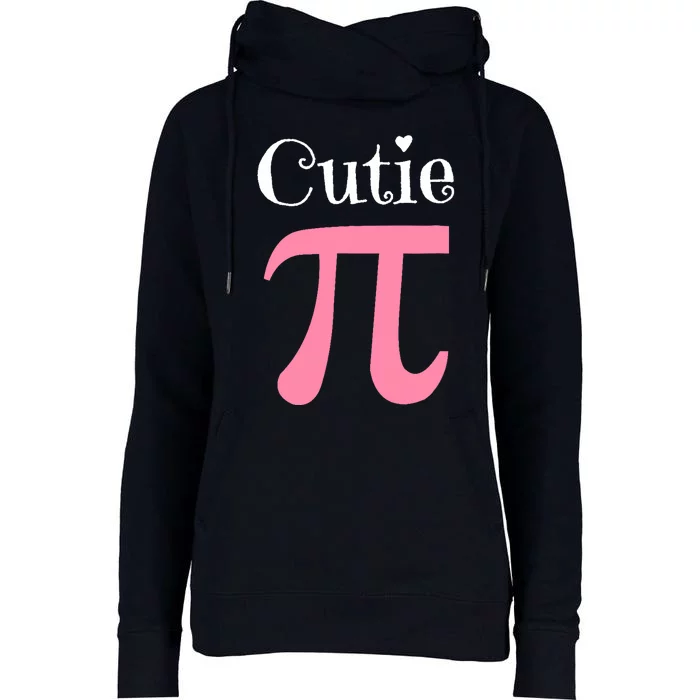 Funny Pi Symbol Cutie Pie National Pi Day Tee Gift Womens Funnel Neck Pullover Hood