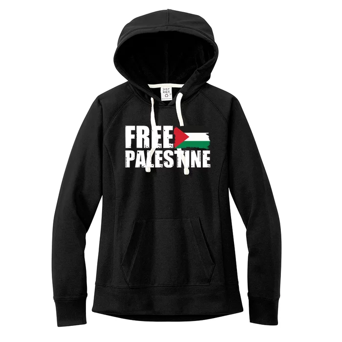 Free Palestine Support Stand With Palestine Women's Fleece Hoodie