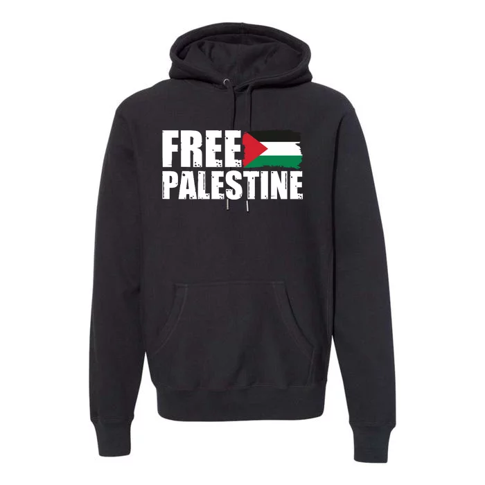 Free Palestine Support Stand With Palestine Premium Hoodie