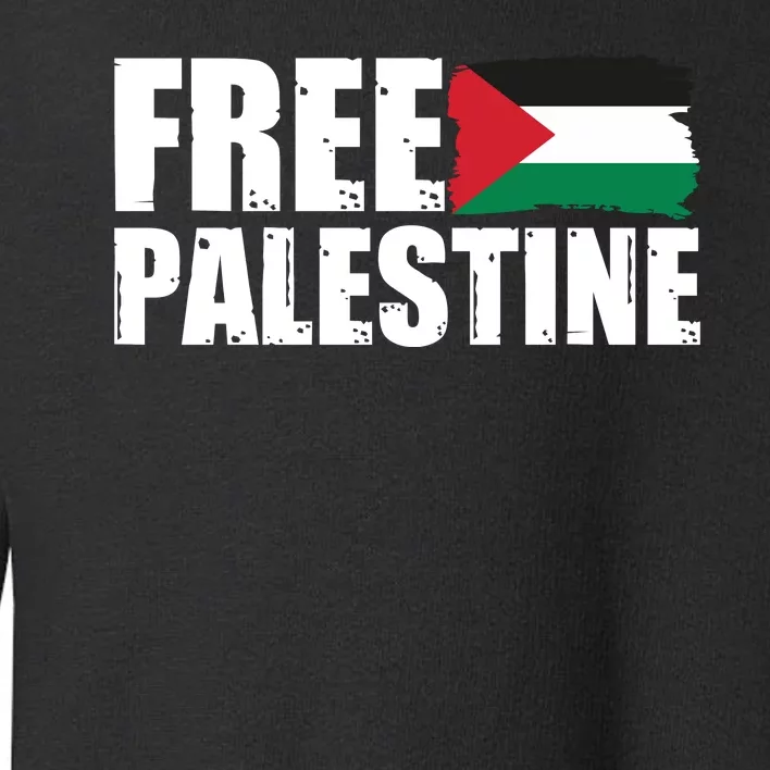 Free Palestine Support Stand With Palestine Toddler Sweatshirt