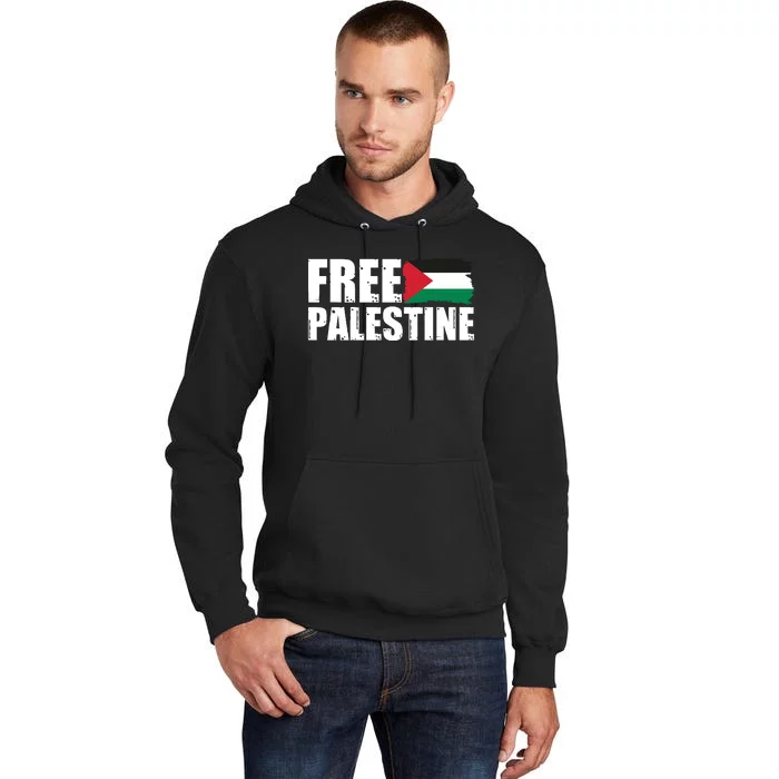 Free Palestine Support Stand With Palestine Tall Hoodie