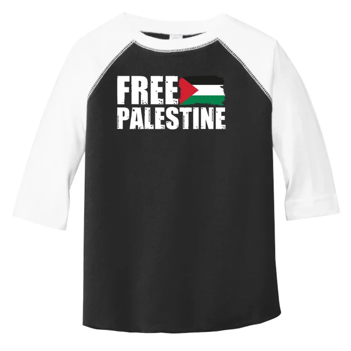 Free Palestine Support Stand With Palestine Toddler Fine Jersey T-Shirt