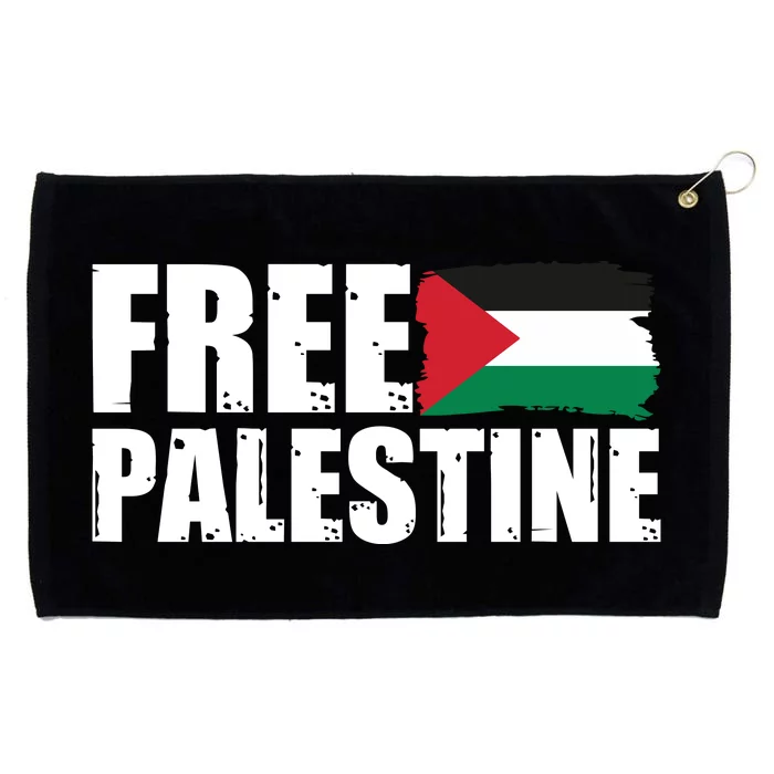 Free Palestine Support Stand With Palestine Grommeted Golf Towel