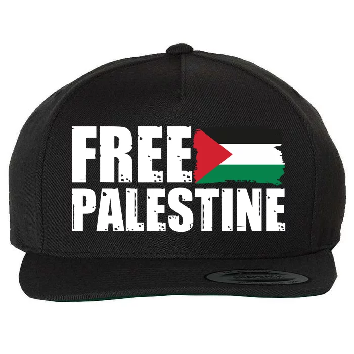 Free Palestine Support Stand With Palestine Wool Snapback Cap