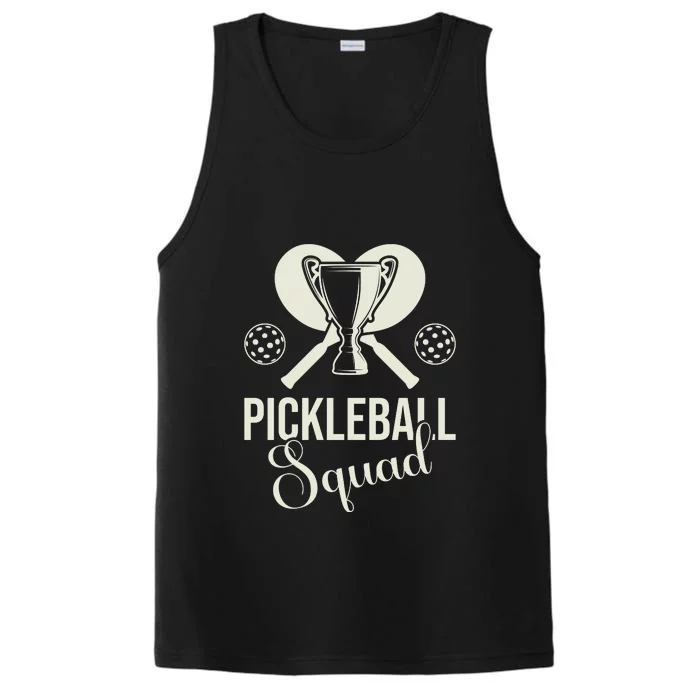 Funny Pickleball Squad Champion Sport Gift Performance Tank