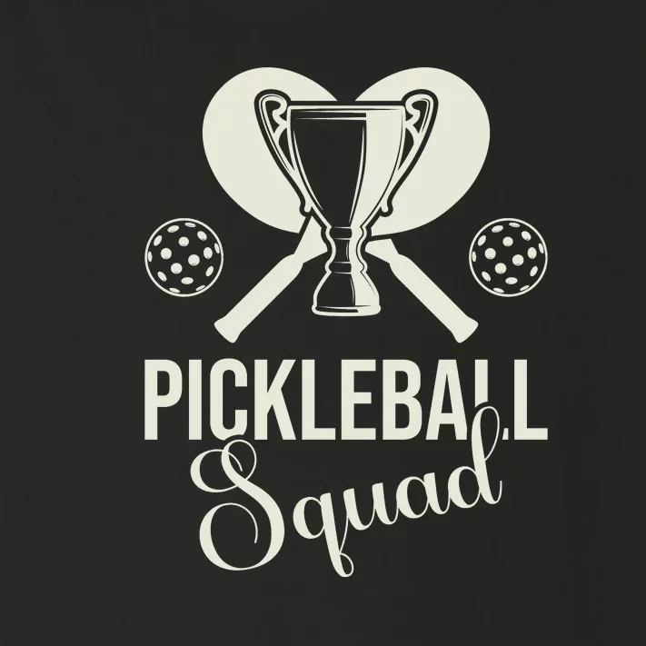 Funny Pickleball Squad Champion Sport Gift Toddler Long Sleeve Shirt