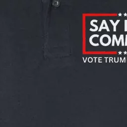 Funny Political Say No To Commie La Vote Trump Vance 2024 Softstyle Adult Sport Polo