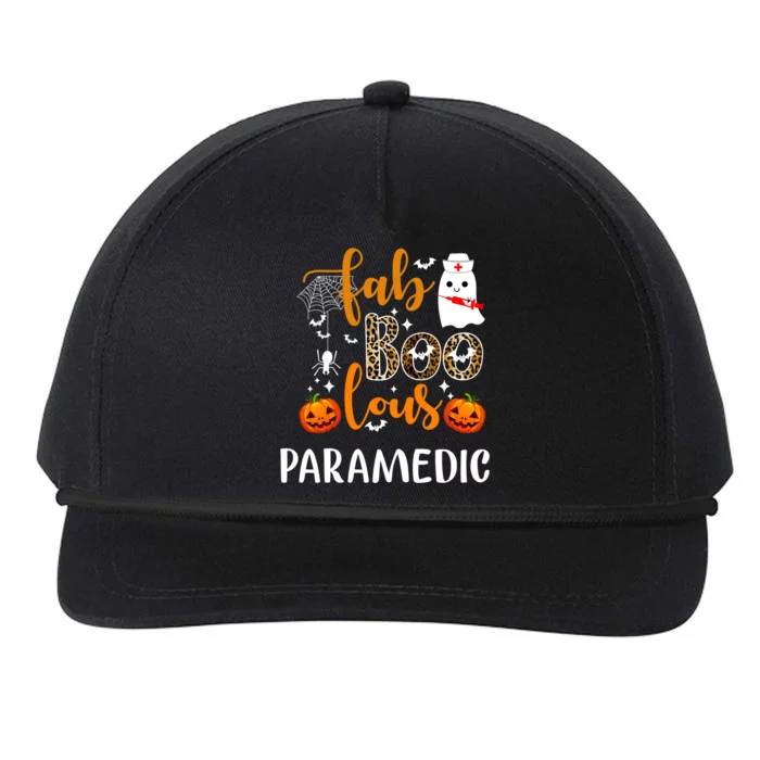 Faboolous Paramedic Spooky Nurse Paramedic Halloween Party Cute Gift Snapback Five-Panel Rope Hat