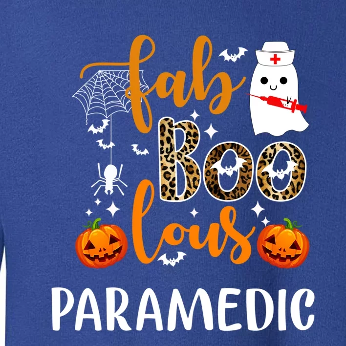 Faboolous Paramedic Spooky Nurse Paramedic Halloween Party Cute Gift Toddler Sweatshirt