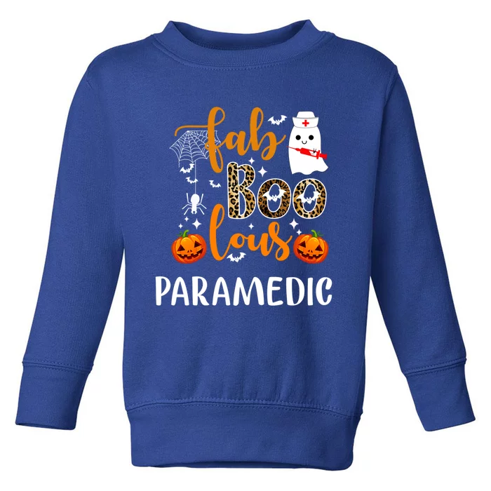 Faboolous Paramedic Spooky Nurse Paramedic Halloween Party Cute Gift Toddler Sweatshirt