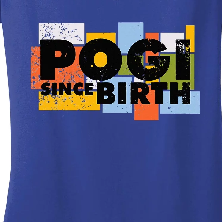 Funny Pogi Since Birth Handsome Filipino Philippines Women's V-Neck T-Shirt