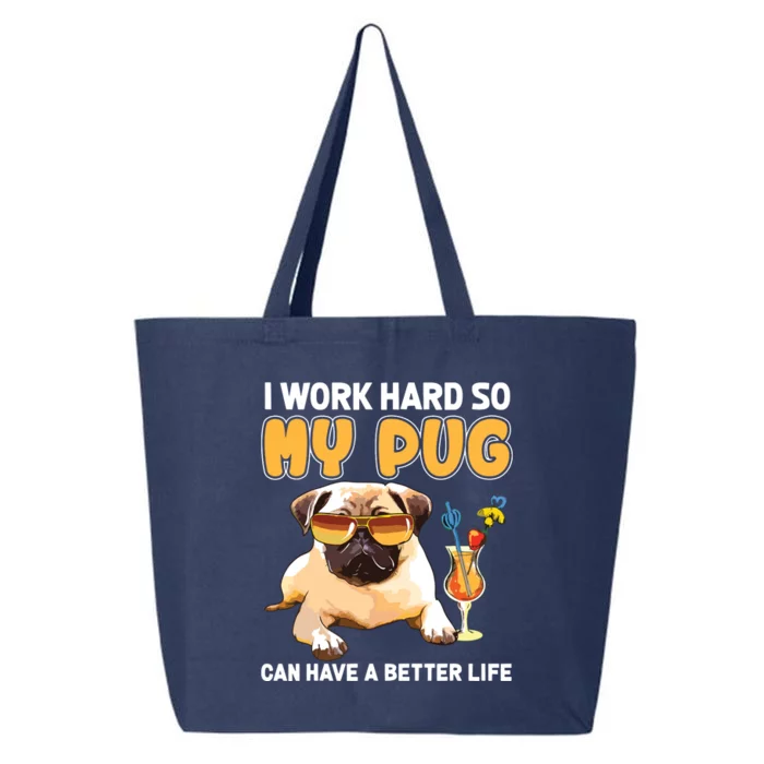 Funny Pug Shirts Pug Lover Gifts 25L Jumbo Tote