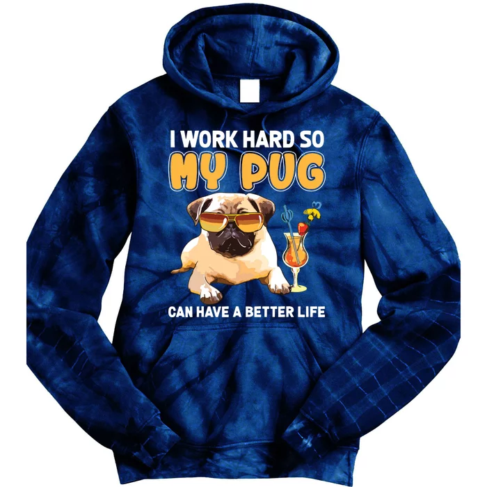 Funny Pug Shirts Pug Lover Gifts Tie Dye Hoodie