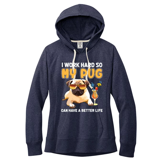 Funny Pug Shirts Pug Lover Gifts Women's Fleece Hoodie