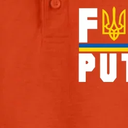 Fuck Putin Support Ukraine Dry Zone Grid Performance Polo