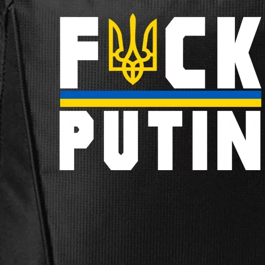 Fuck Putin Support Ukraine City Backpack