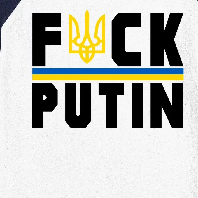 Fuck Putin Support Ukraine Baseball Sleeve Shirt