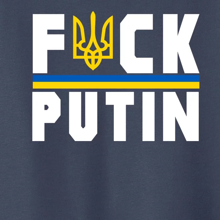 Fuck Putin Support Ukraine Toddler T-Shirt