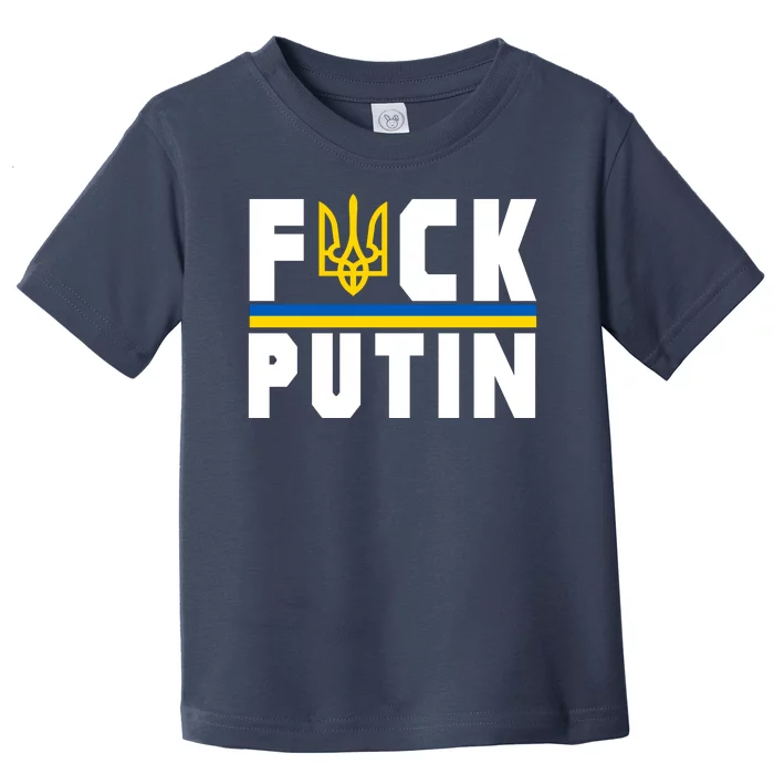 Fuck Putin Support Ukraine Toddler T-Shirt