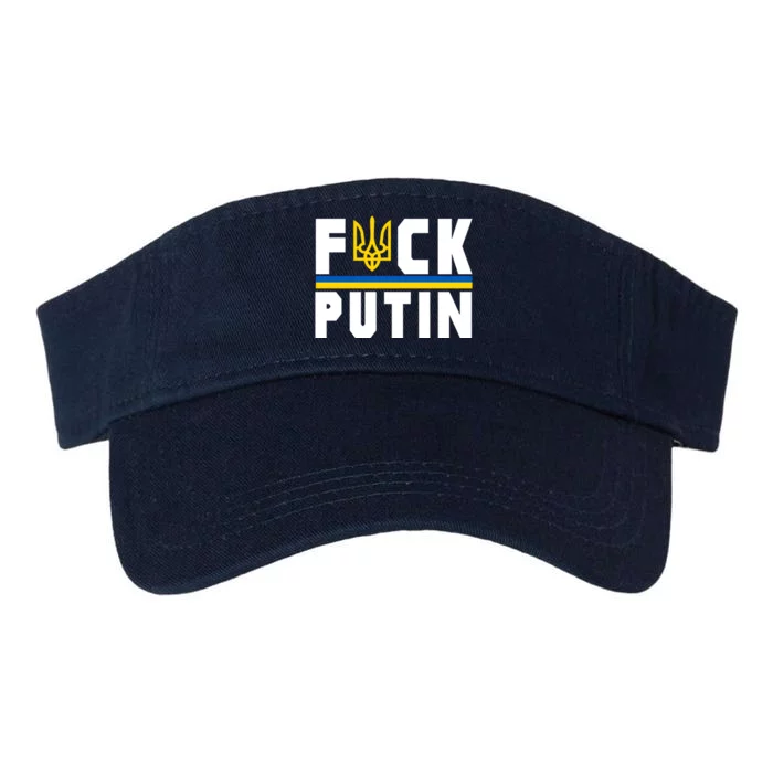 Fuck Putin Support Ukraine Valucap Bio-Washed Visor