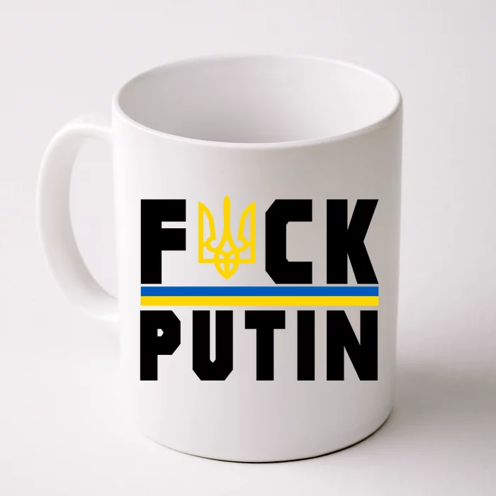 Fuck Putin Support Ukraine Front & Back Coffee Mug