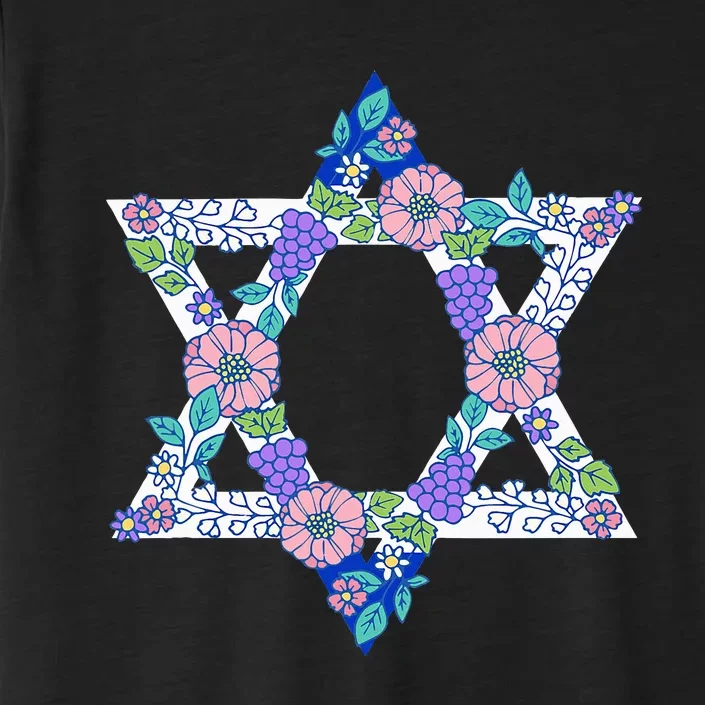 Floral Peace Sign Isreal ChromaSoft Performance T-Shirt