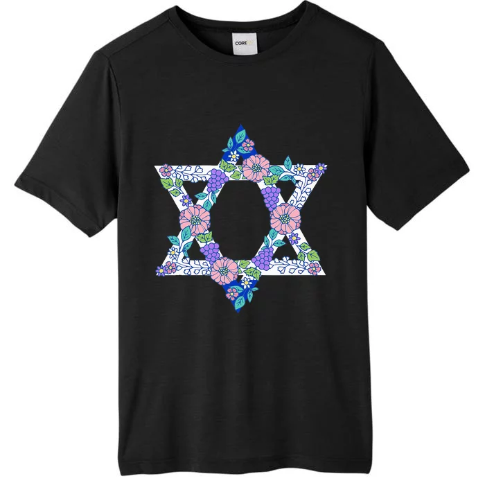 Floral Peace Sign Isreal ChromaSoft Performance T-Shirt