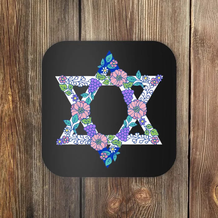 Floral Peace Sign Isreal Coaster