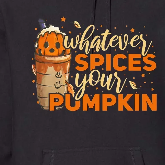 Festive Pumpkin Spice Season Thanksgiving & Halloween Delights Premium Hoodie