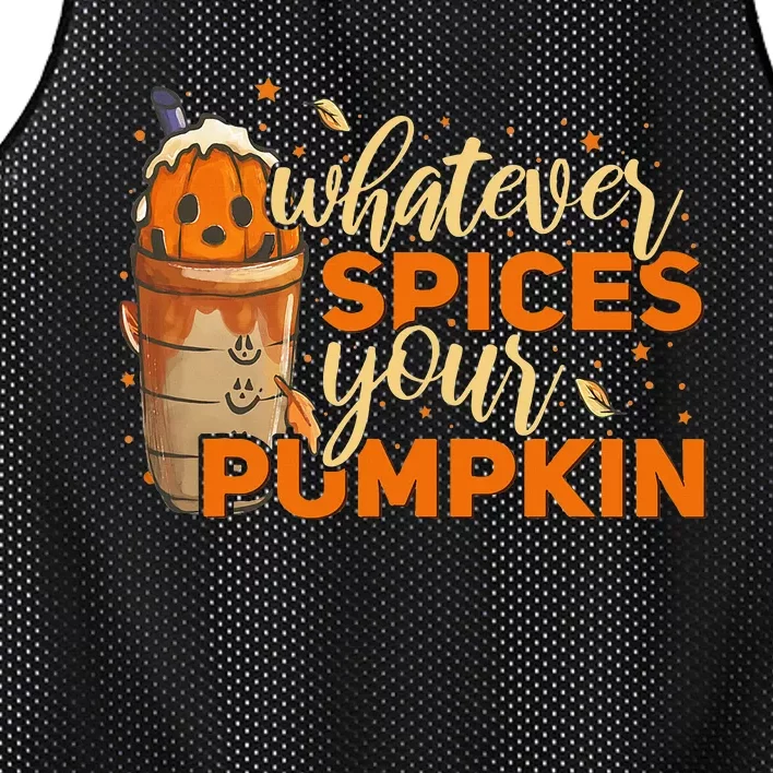 Festive Pumpkin Spice Season Thanksgiving & Halloween Delights Mesh Reversible Basketball Jersey Tank