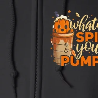 Festive Pumpkin Spice Season Thanksgiving & Halloween Delights Full Zip Hoodie