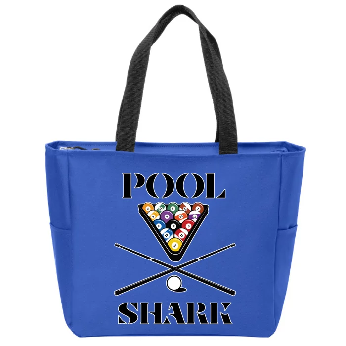 Funny Pool Shark Gift Artbilliards And Pool Cool Gift Zip Tote Bag