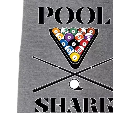 Funny Pool Shark Gift Artbilliards And Pool Cool Gift Doggie 3-End Fleece Hoodie