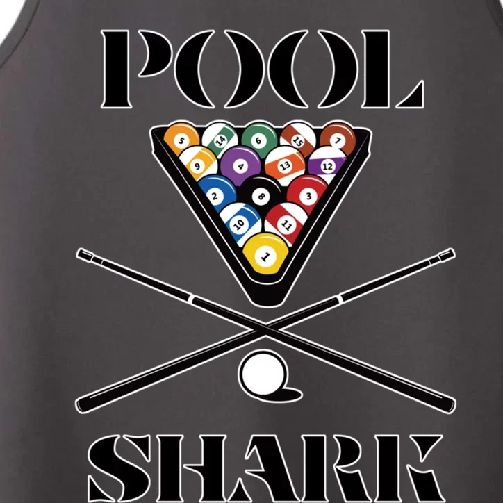 Funny Pool Shark Gift Artbilliards And Pool Cool Gift Performance Tank