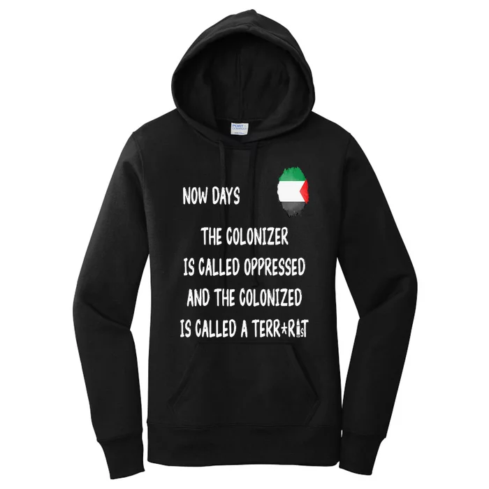 Free Palestine Support Middle East Peace Women's Pullover Hoodie