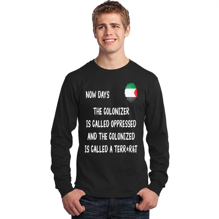 Free Palestine Support Middle East Peace Tall Long Sleeve T-Shirt