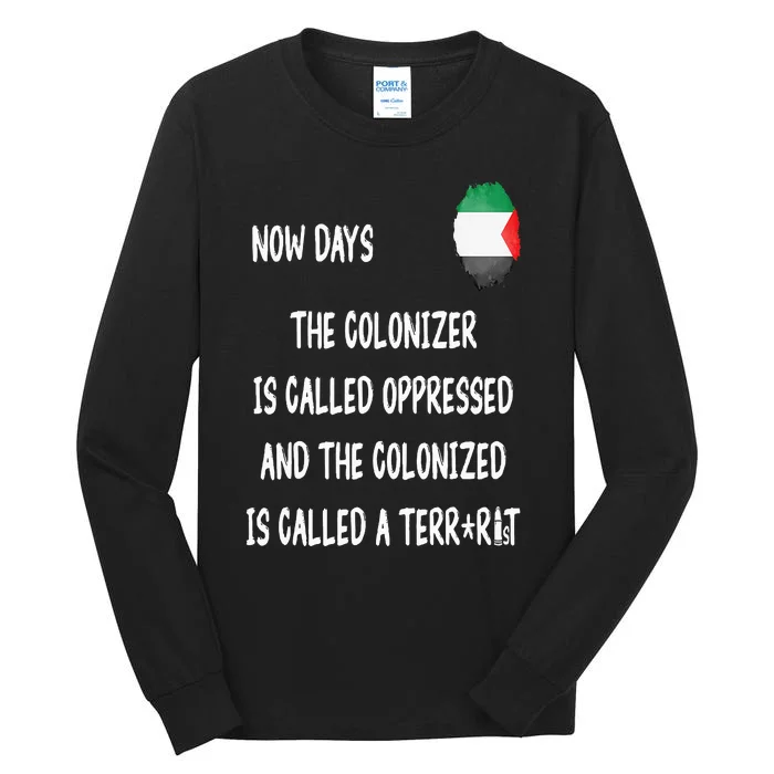 Free Palestine Support Middle East Peace Tall Long Sleeve T-Shirt