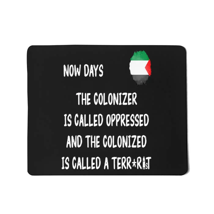 Free Palestine Support Middle East Peace Mousepad