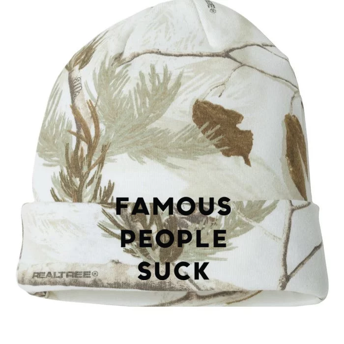 Famous People Suck Kati - 12in Camo Beanie