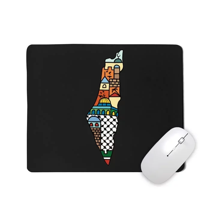 Free Palestine Stand For Peace In The Middle East Flag Mousepad