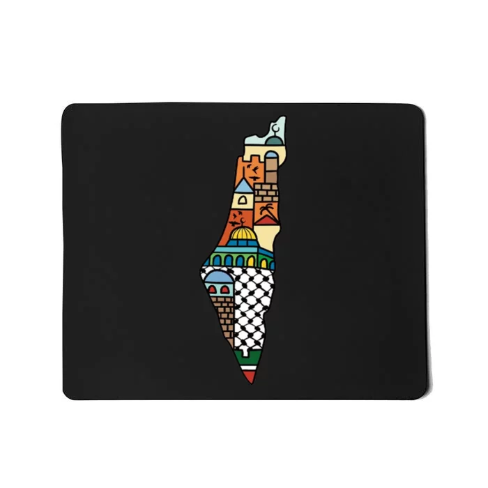 Free Palestine Stand For Peace In The Middle East Flag Mousepad