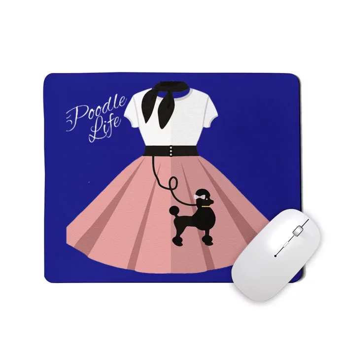 Funny Poodle Skirt Costume Halloween Party Outfit Top Mousepad