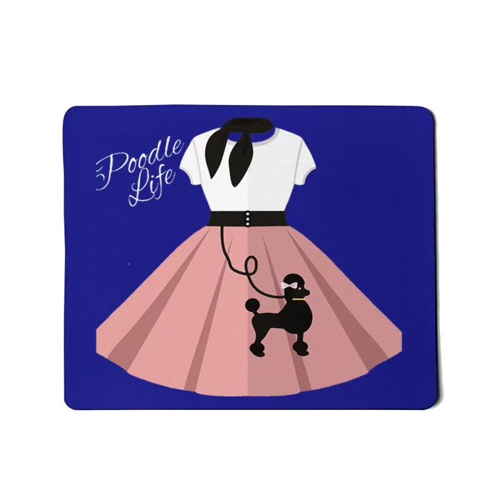 Funny Poodle Skirt Costume Halloween Party Outfit Top Mousepad