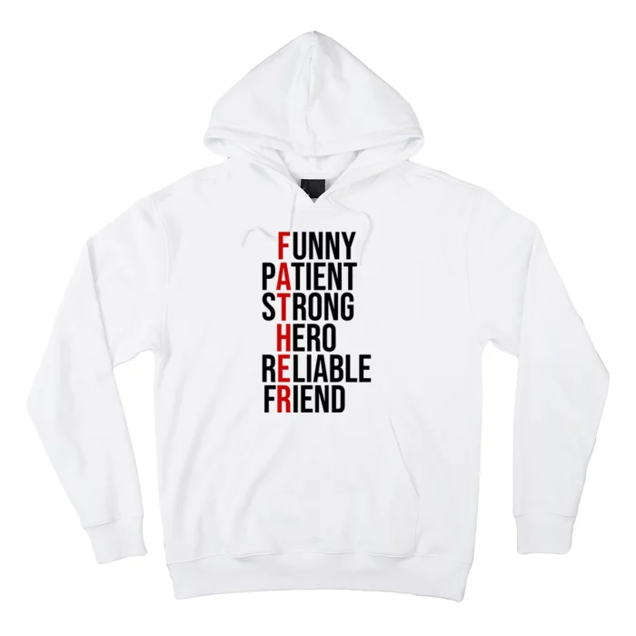 Father Patient Strong Hero Definition Dad Gift Hoodie