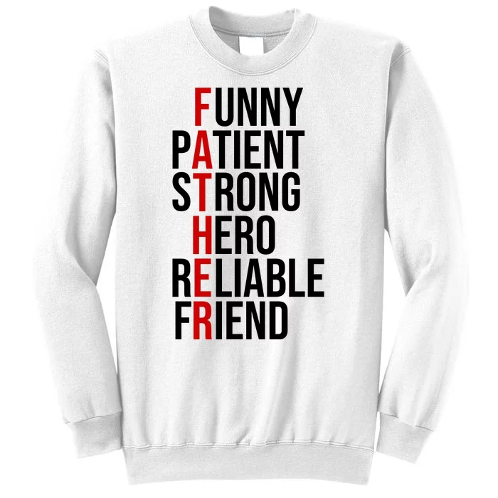 Father Patient Strong Hero Definition Dad Gift Sweatshirt